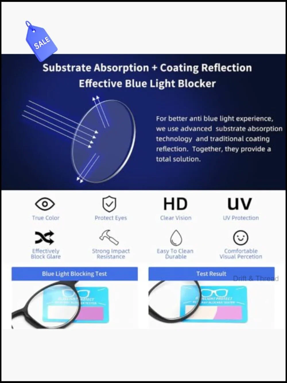 4 Pairs Round Reading Glasses with Blue Light Blocking Spring Hinges Unisex